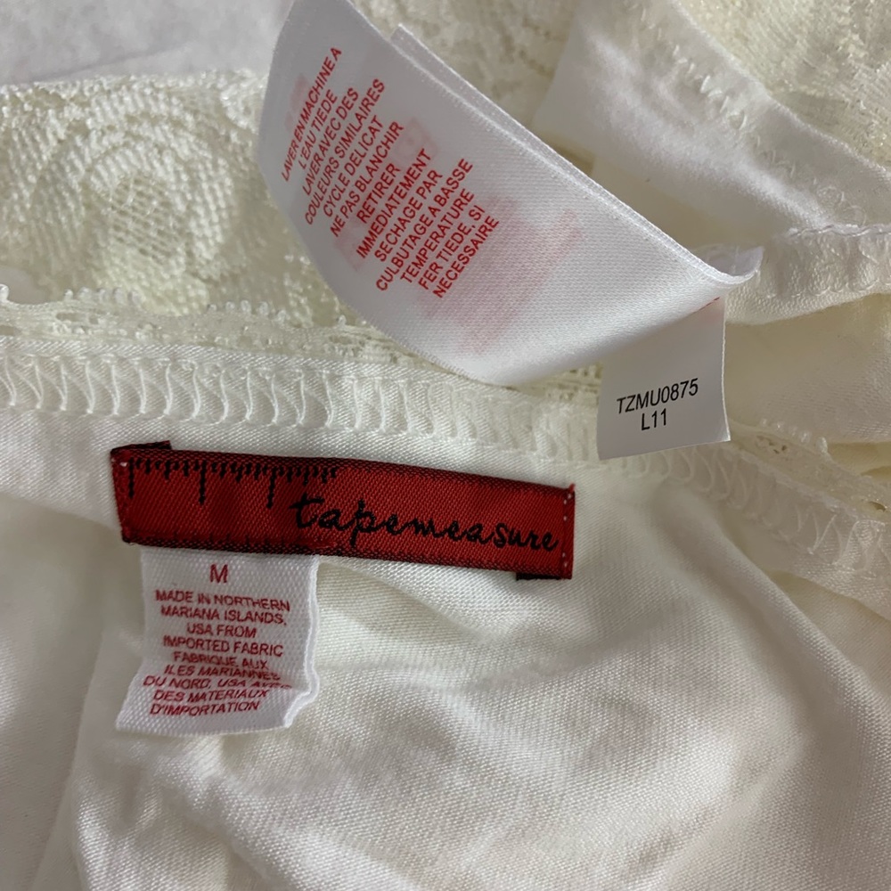 Anthropologie Tapemeasure / Cream Embroider Lace - Picture 6 of 8